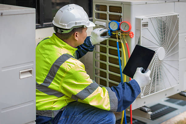 Professional Hvac Installation technician working in Three Bridges, NJ